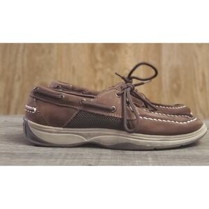 Sperry Top Sider Intrepid Boat Shoes Boys Size 4 Brown